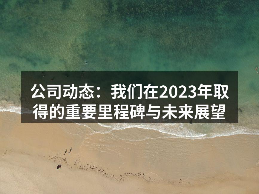 公司动态：我们在2023年取得的重要里程碑与未来展望